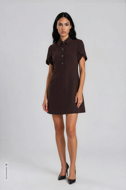 Bruuns Bazaar - RubySus Zendia dress - Dark Brown