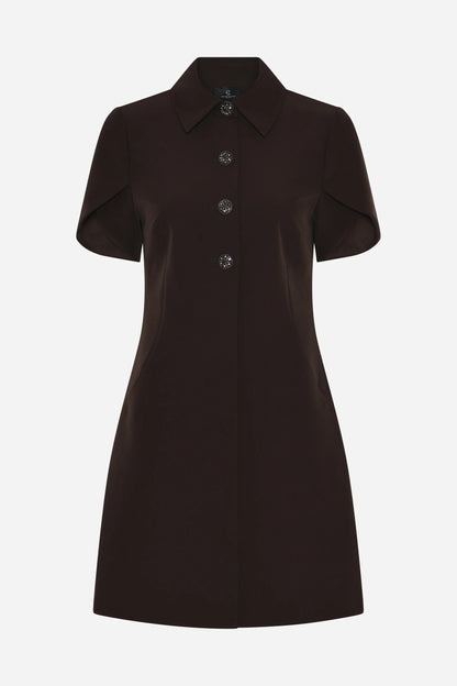Bruuns Bazaar - RubySus Zendia dress - Dark Brown