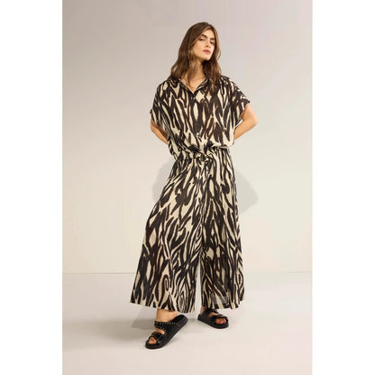 Summum - Quinty Pants - Faded Zebra Print
