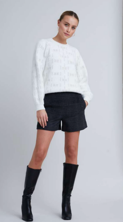 Elsa Sweater with Metallic Embroidery