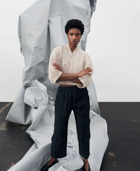 Bitte Kai Rand - Textured Cropped Jacket - Beige