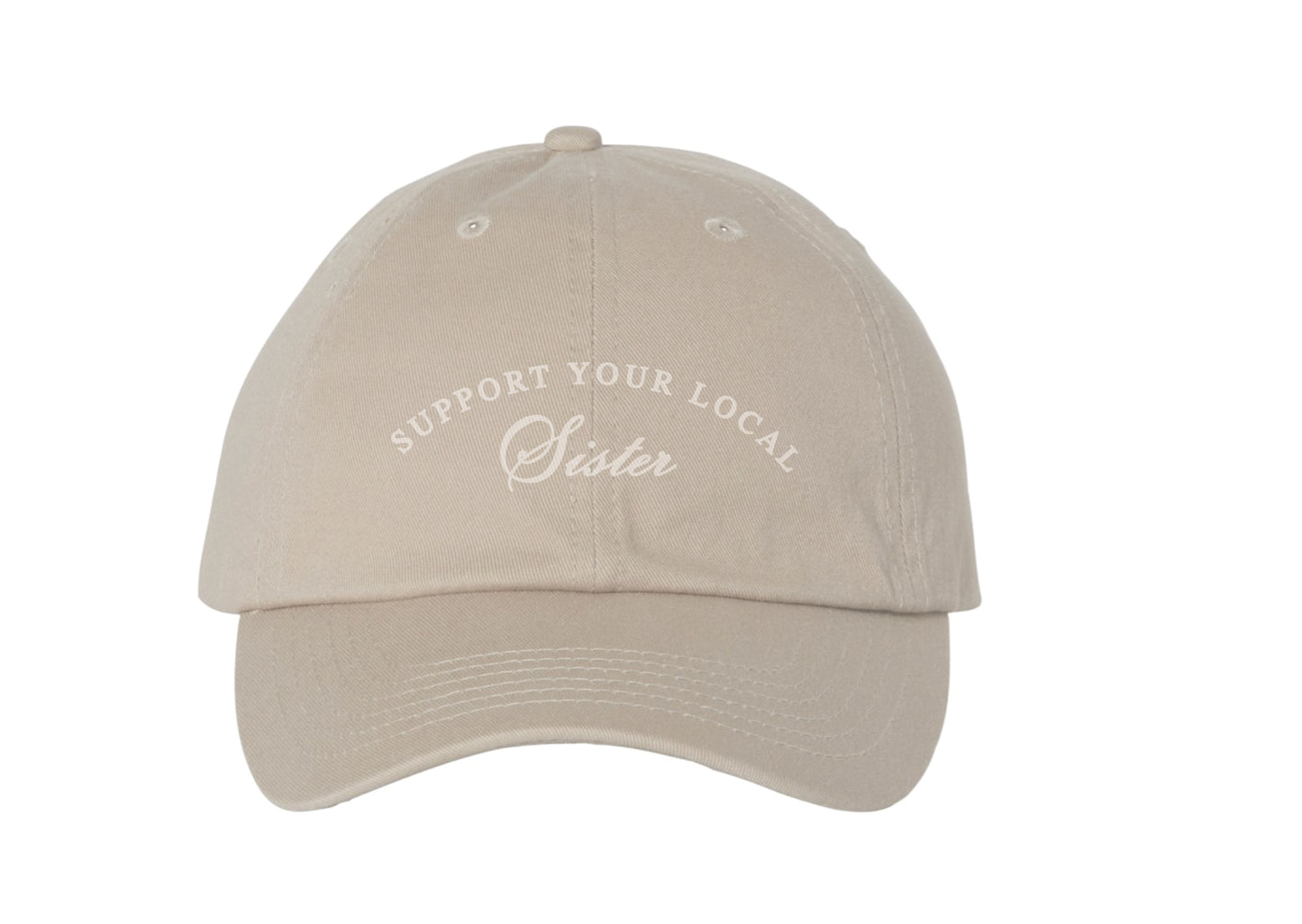Sestra-Custom Embroidered Baseball Hat-Khaki