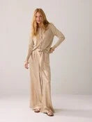 Summum - Pants Metallic Lamee - Gold