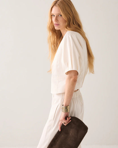 Summum - Short Sleeved Blazer - Pebble Beige