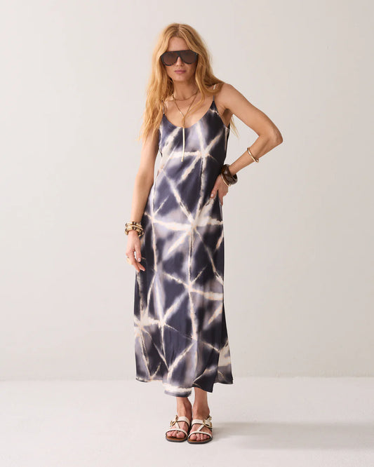 Summum - Dress Tie Dye - Blue Noir