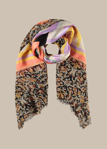 Summum - Batik Printed Large Scarf - Yellow
