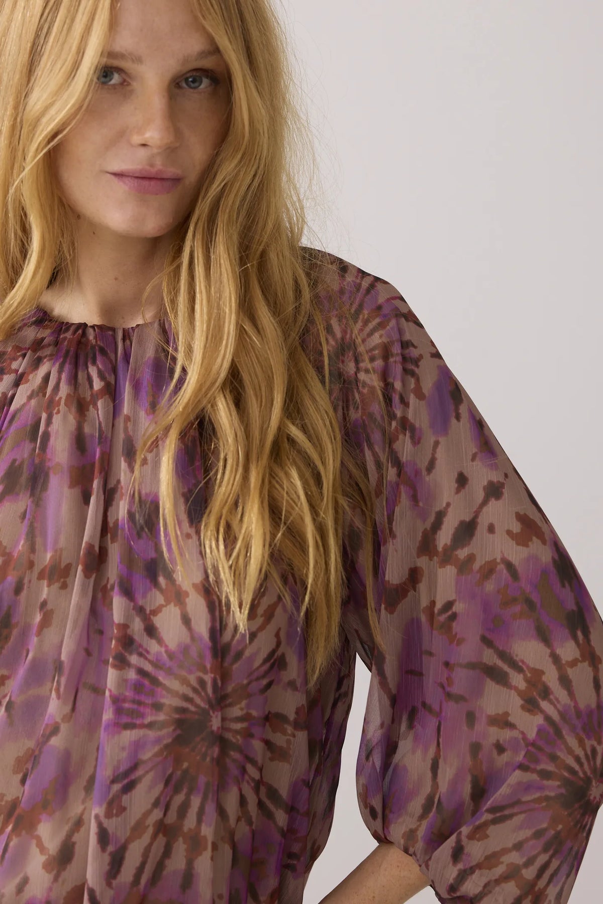 Summum - Top Tie Dye Print - Purple