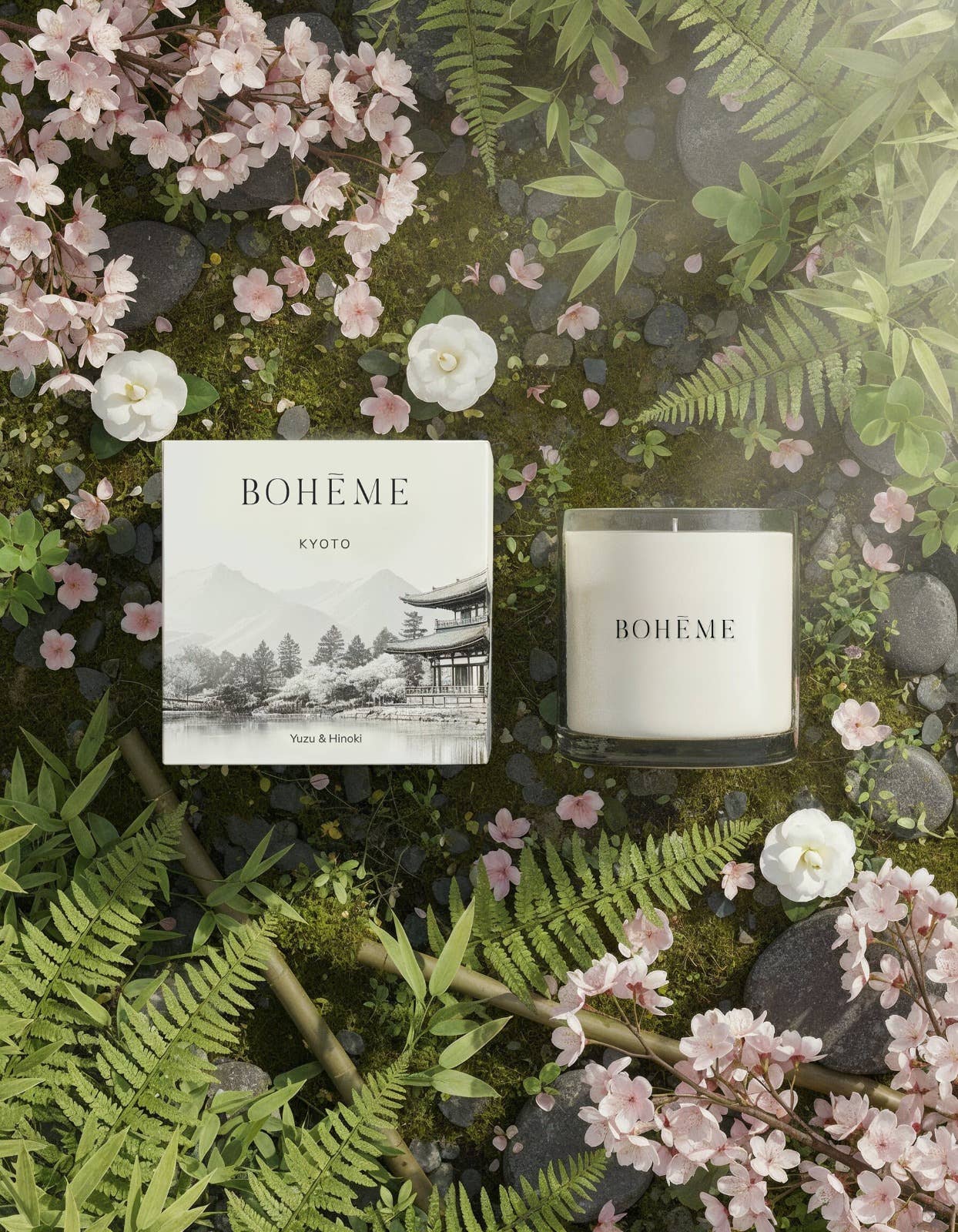 Boheme - Kyoto Wholesale Candle – Yuzu, Hinoki & Cherry Blossom