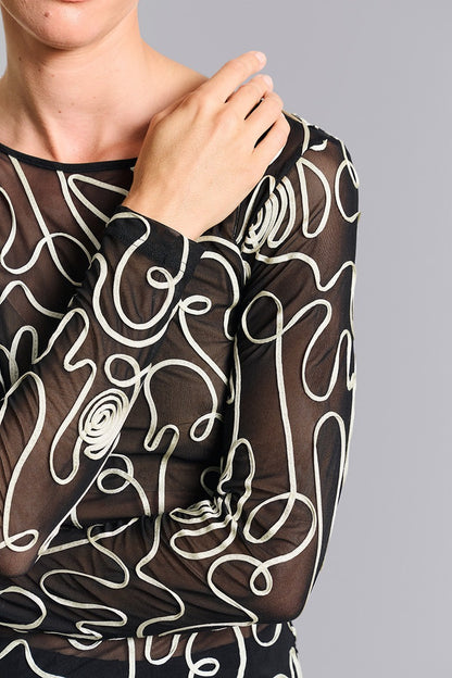 TWIRL MESH T-shirt