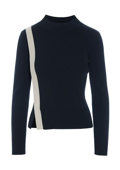 Saku blouse with slit