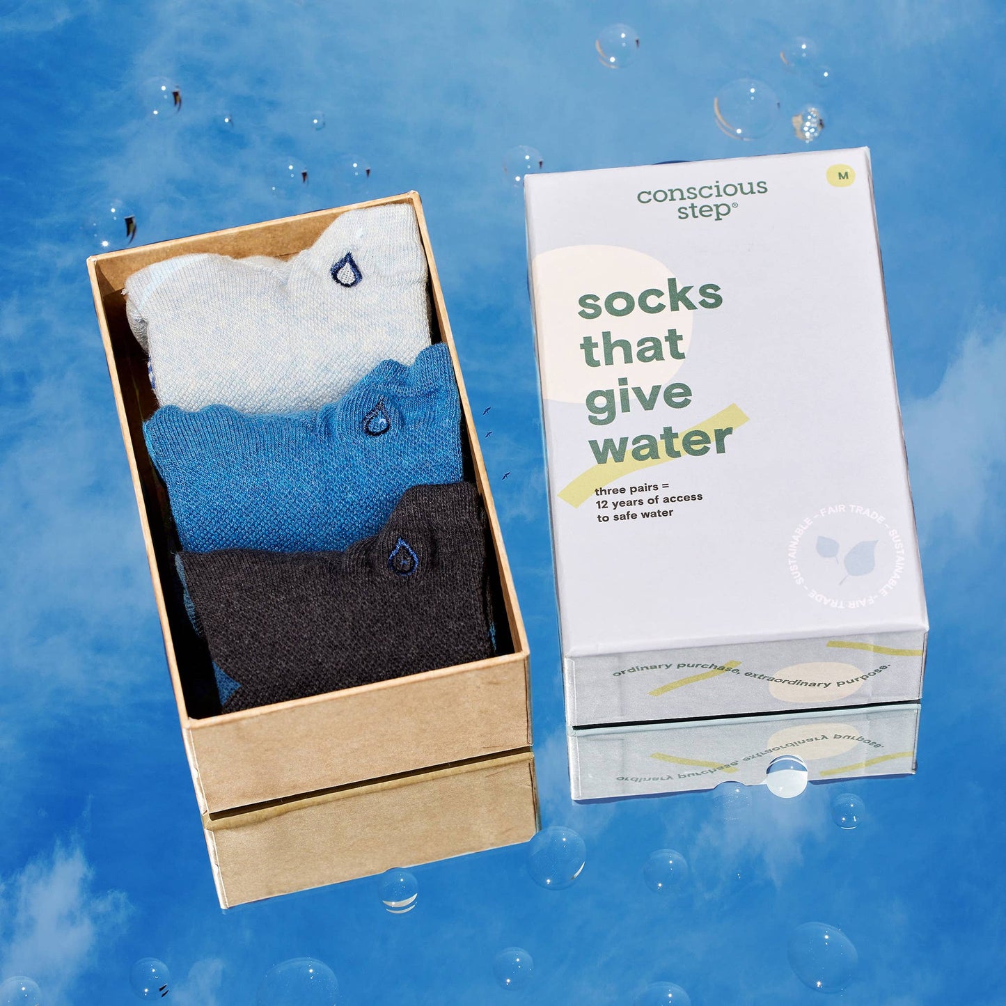 Conscious Step - Boxed Set Ankle Socks that Give Water