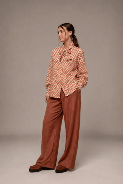 Mat De Misaine - Chemise imprimée Crozon - Noisette