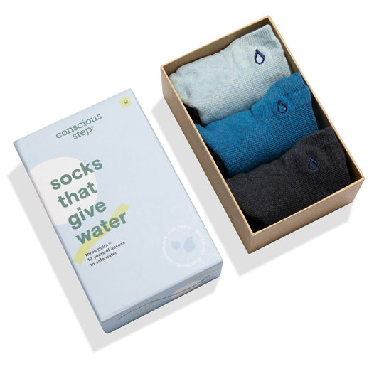 Conscious Step - Boxed Set Ankle Socks that Give Water