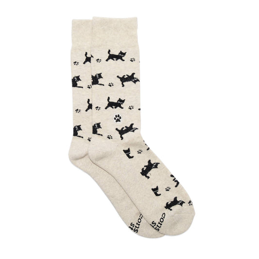 Conscious Step - Socks that Save Cats (Beige Cats)
