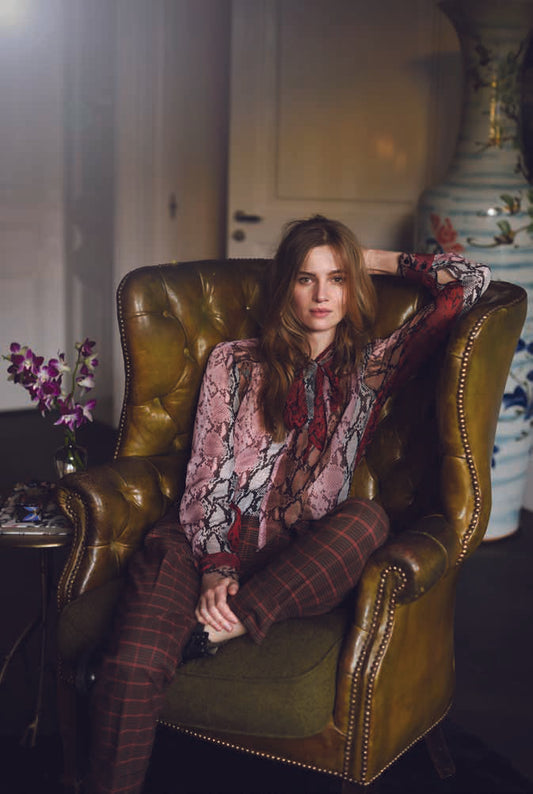 Glitter check Trousers