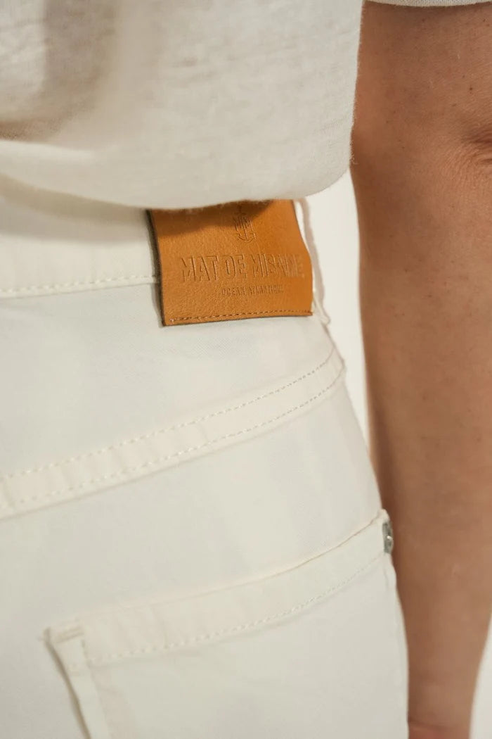 Mat De Misaine - Pimoricou Cropped Trousers - Cream Limestone