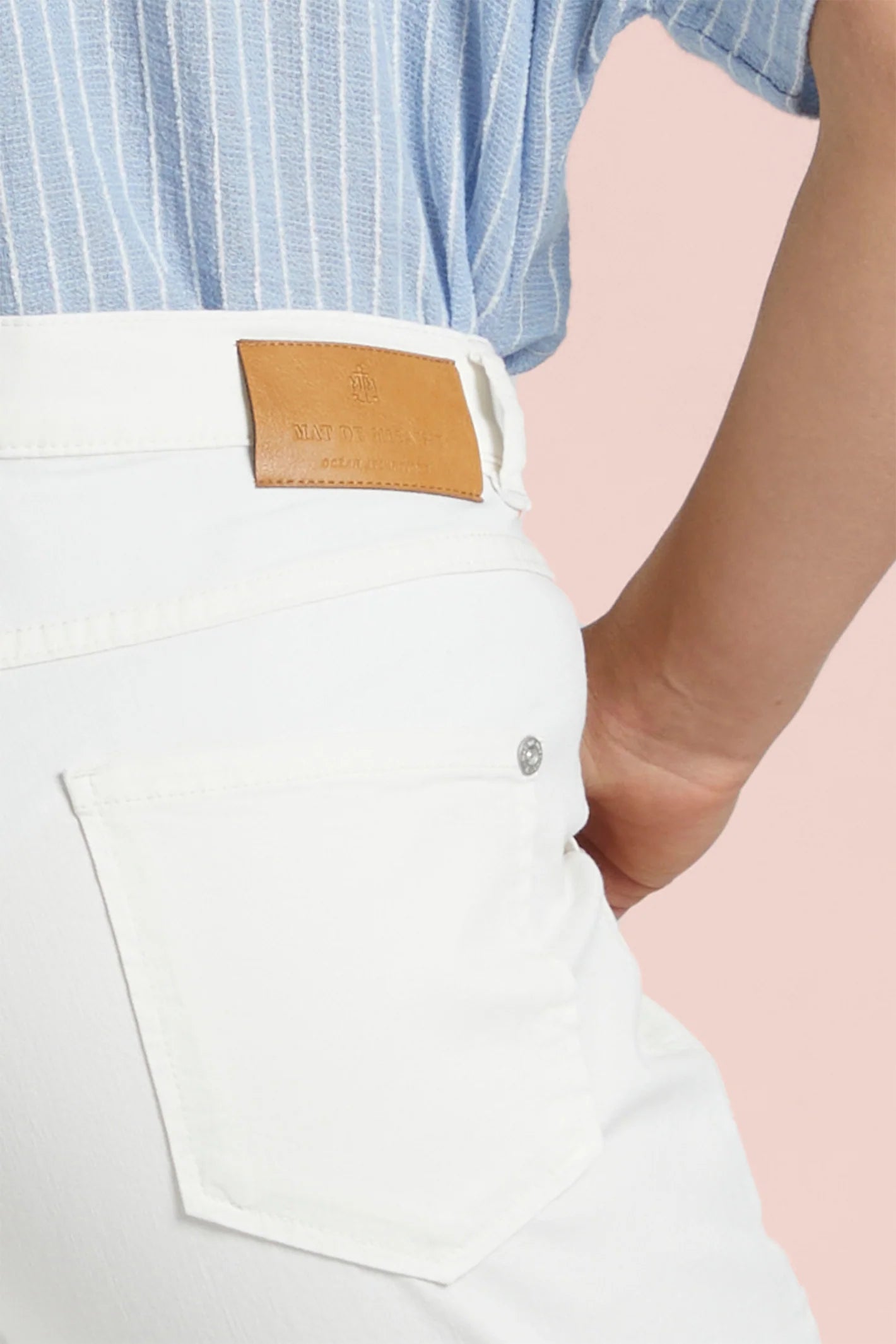 Mat De Misaine - Pimoricou Cropped Trousers - Cream Limestone