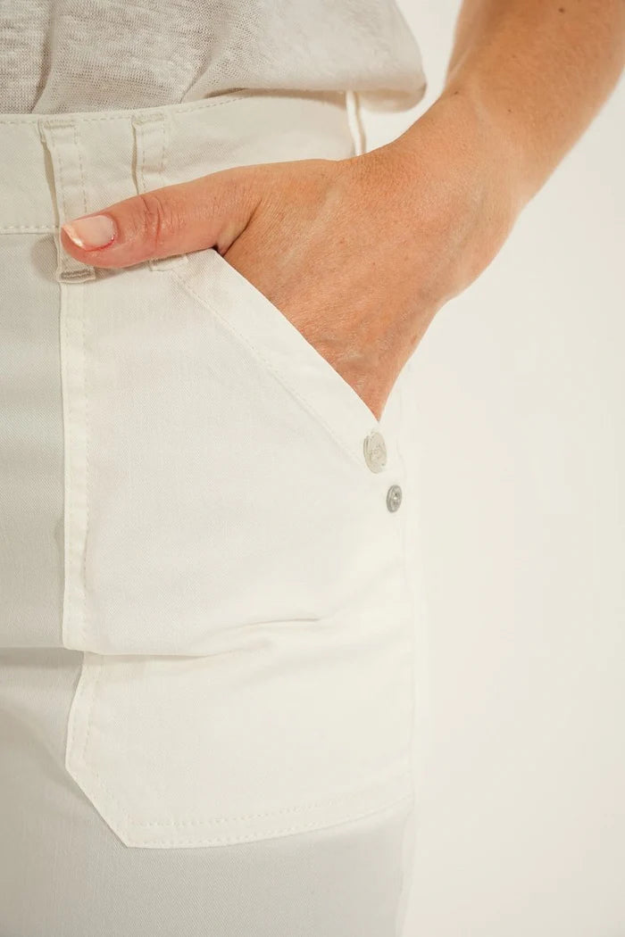 Mat De Misaine - Pimoricou Cropped Trousers - Cream Limestone