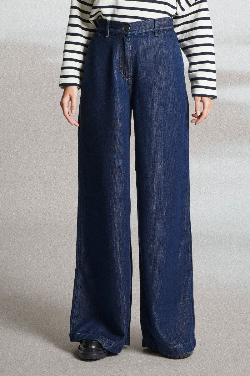 Mat de Misaine - Perros Soft Wide-Leg Jeans - Denim