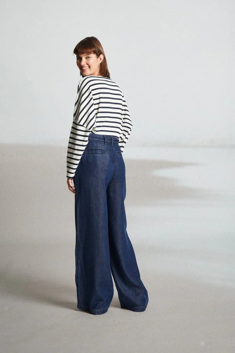 Mat de Misaine - Perros Soft Wide-Leg Jeans - Denim