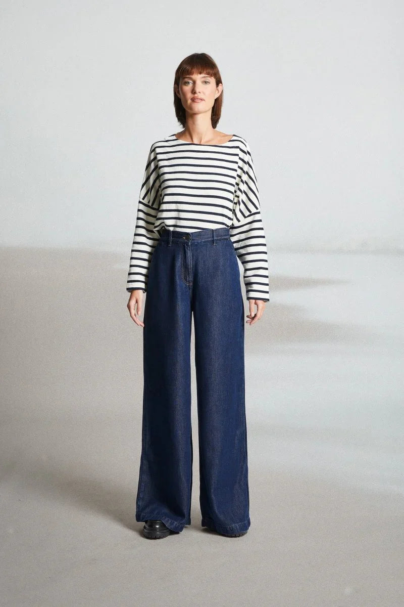 Mat de Misaine - Perros Soft Wide-Leg Jeans - Denim