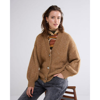 FANCY BUTONS CARDIGAN COZY MELANGE KNIT