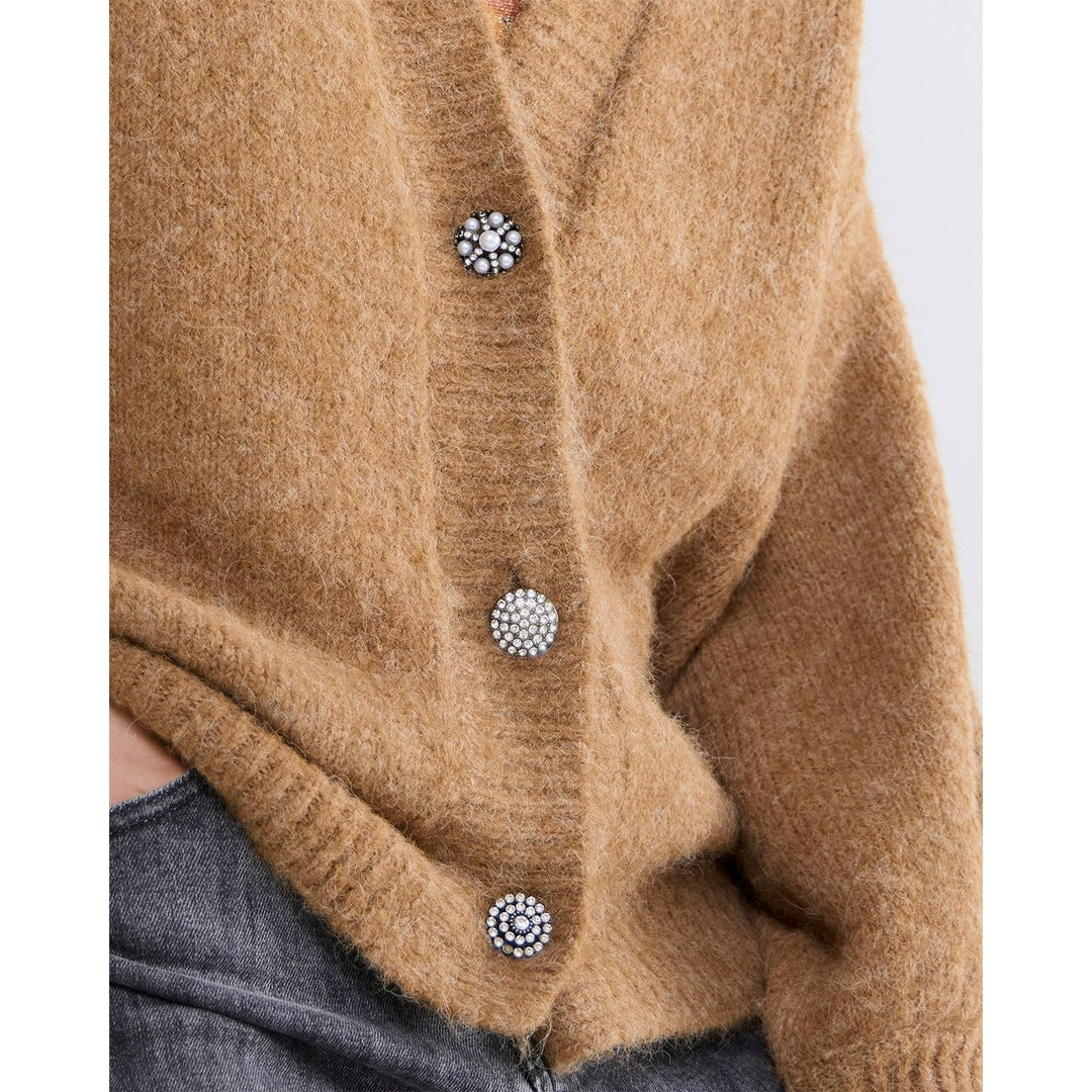 FANCY BUTONS CARDIGAN COZY MELANGE KNIT