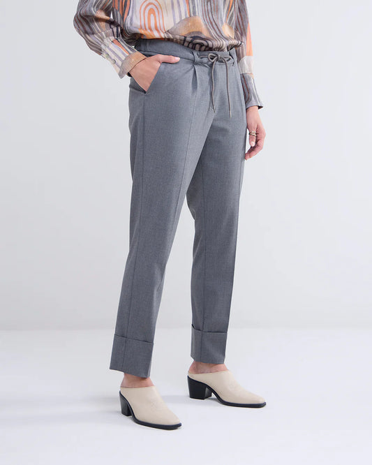 TROUSERS VISCOSE BLEND STRETCH