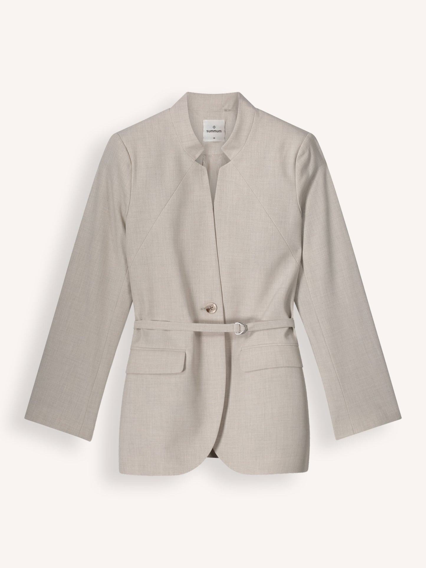 Summum - Blazer Viscose Blend Stretch - Light Grey