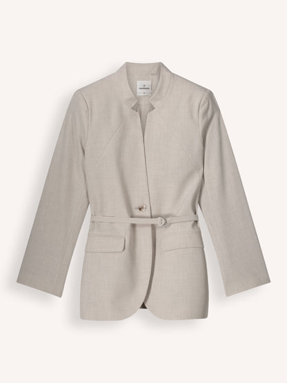 Summum - Blazer Viscose Blend Stretch - Light Grey