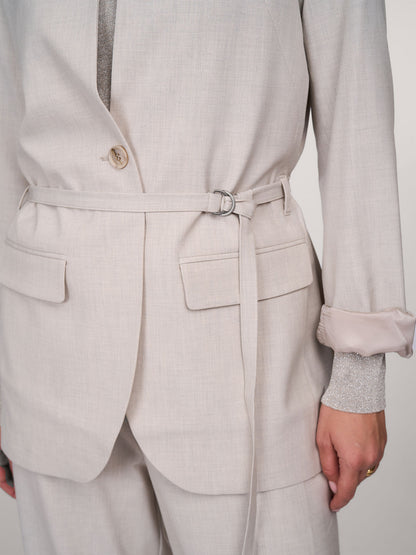 Summum - Blazer Viscose Blend Stretch - Light Grey
