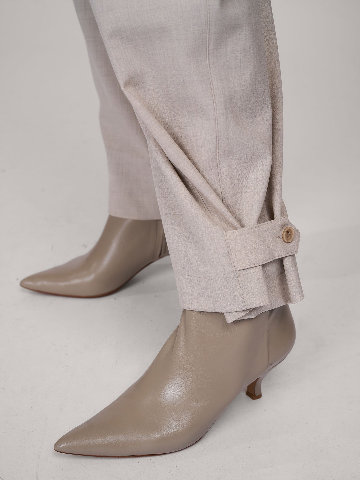 Summum - Trousers Viscose Blend Stretch - Light Grey