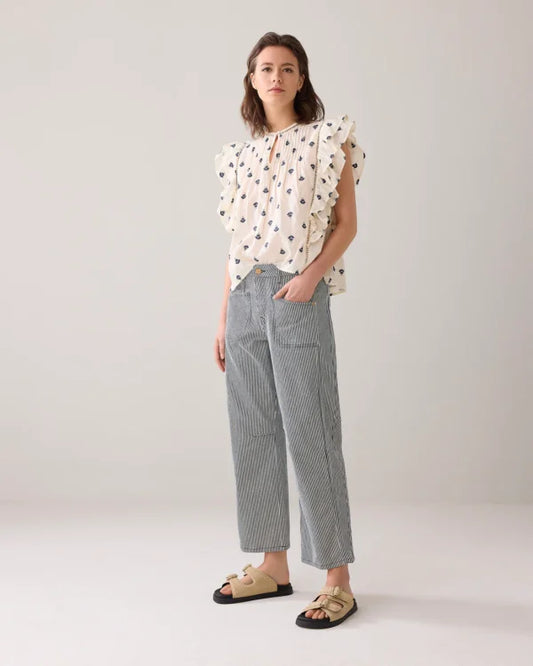 Summum - Tapered Jeans - Indigo Stripe