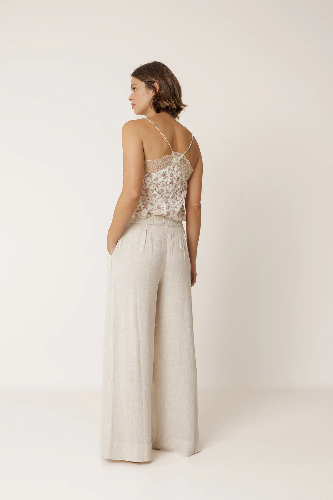 Indi & Cold - Lace Lingerie Top - Paisley Print