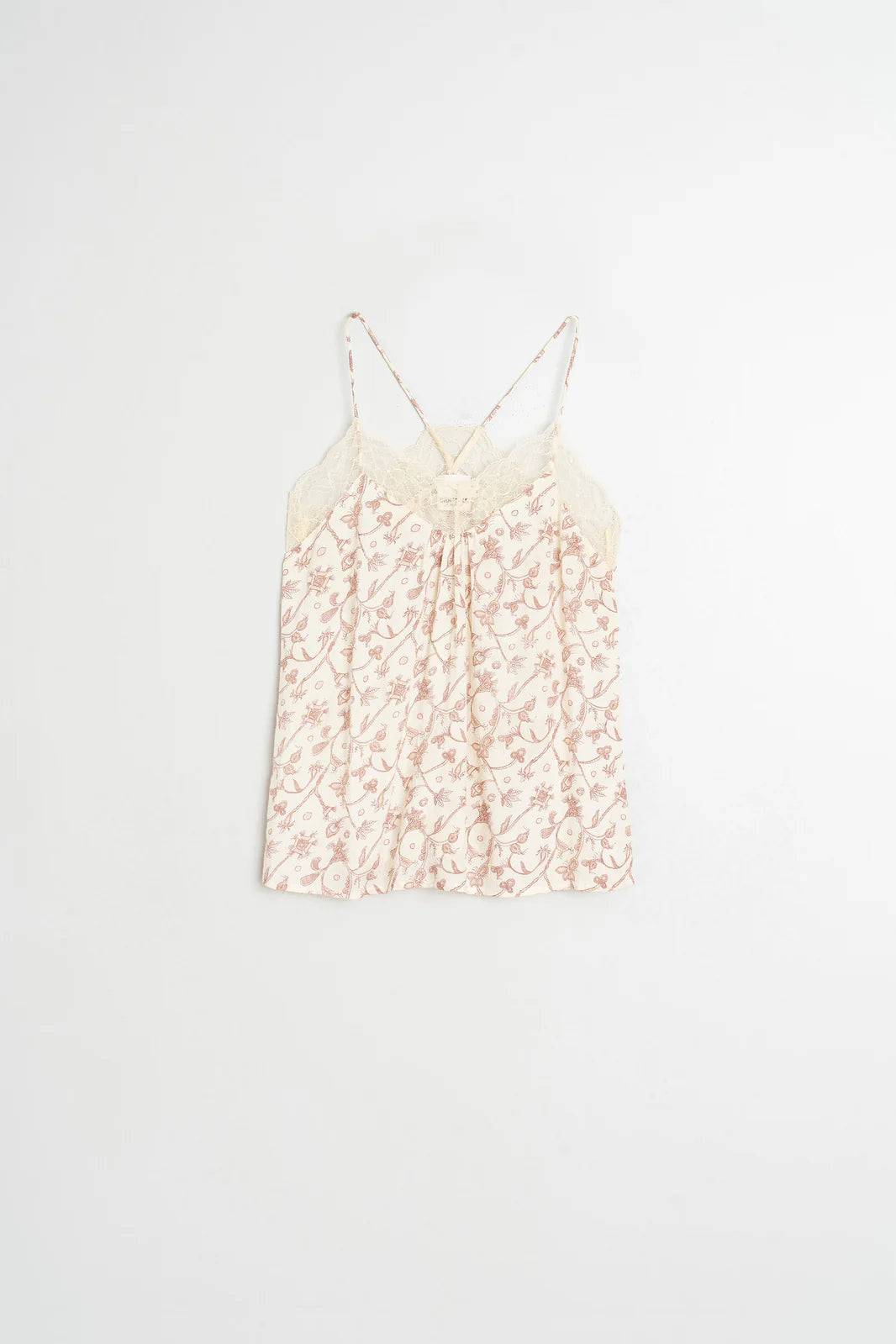 Indi & Cold - Lace Lingerie Top - Paisley Print